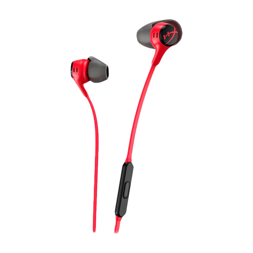 سماعات أذن سلكية HyperX Cloud Earbuds II، باللون الأحمر