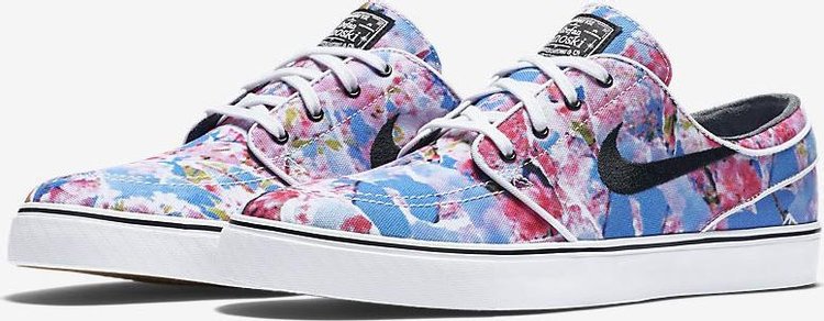 Nike Zoom Stefan Janoski Canvas Premium 'Cherry Blossom' Multicolor