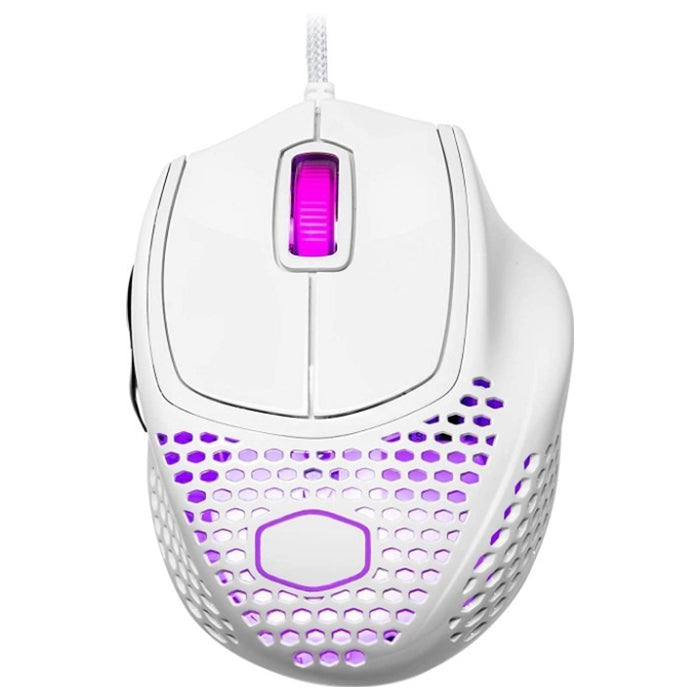 Cooler Master MM720 Wired Gaming Mouse, Glossy White