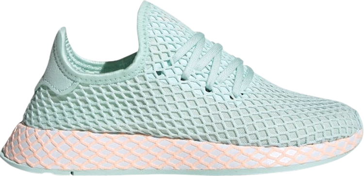 Adidas Deerupt Runner J 'Ice Mint Orange' Sneakers, Green