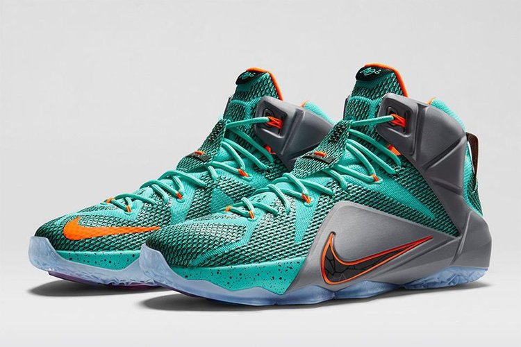 Nike LeBron 12 'NSRL' Sneakers, Turquoise