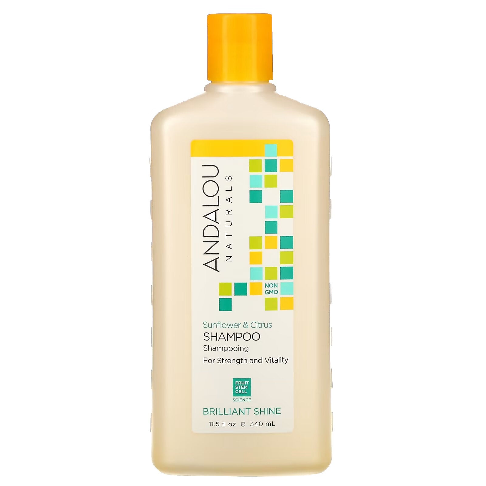 Andalou Naturals, strengthening, brilliant shine and thickening shampoo Sunflower & Citrus, 340 ml (11.5 fl oz)