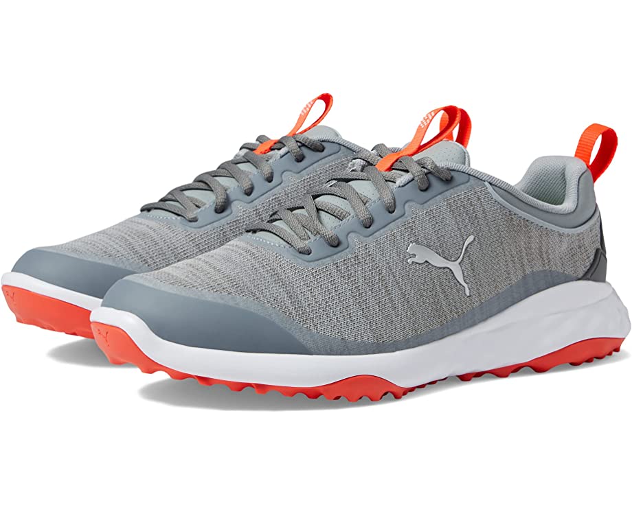 Puma Fusion Pro Golf sneakers, gray-red