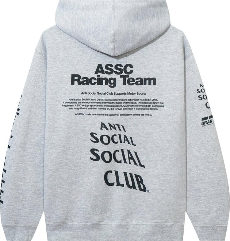 Anti Social Social Club x Gran Turismo Hoodie 'Grey', gray