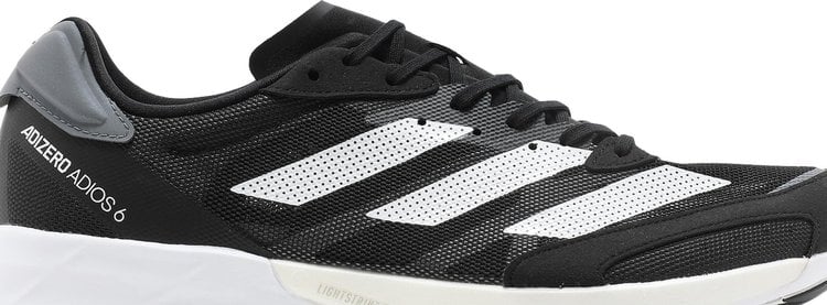 Adidas Adizero Adios 6 'Black White' sneakers, black