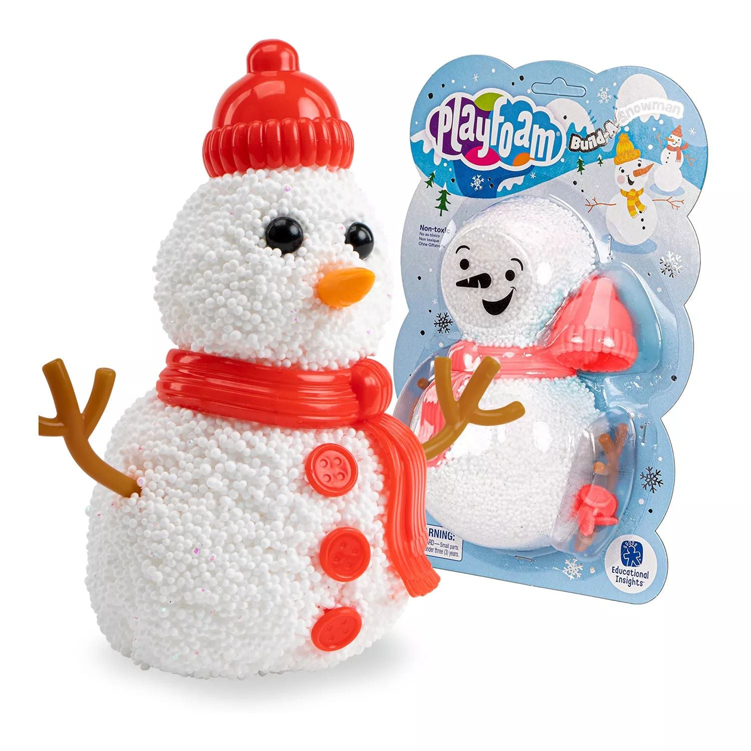 Educational Insights 10-Pack Foam Snowman Building Kits Educational Insights