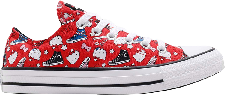 Converse Hello Kitty x Chuck Taylor All Star Low Red Sneakers, red