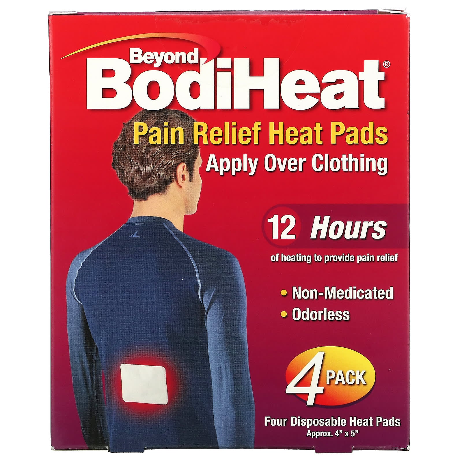 Beyond BodiHeat Pain Relief Patches, 4 pieces