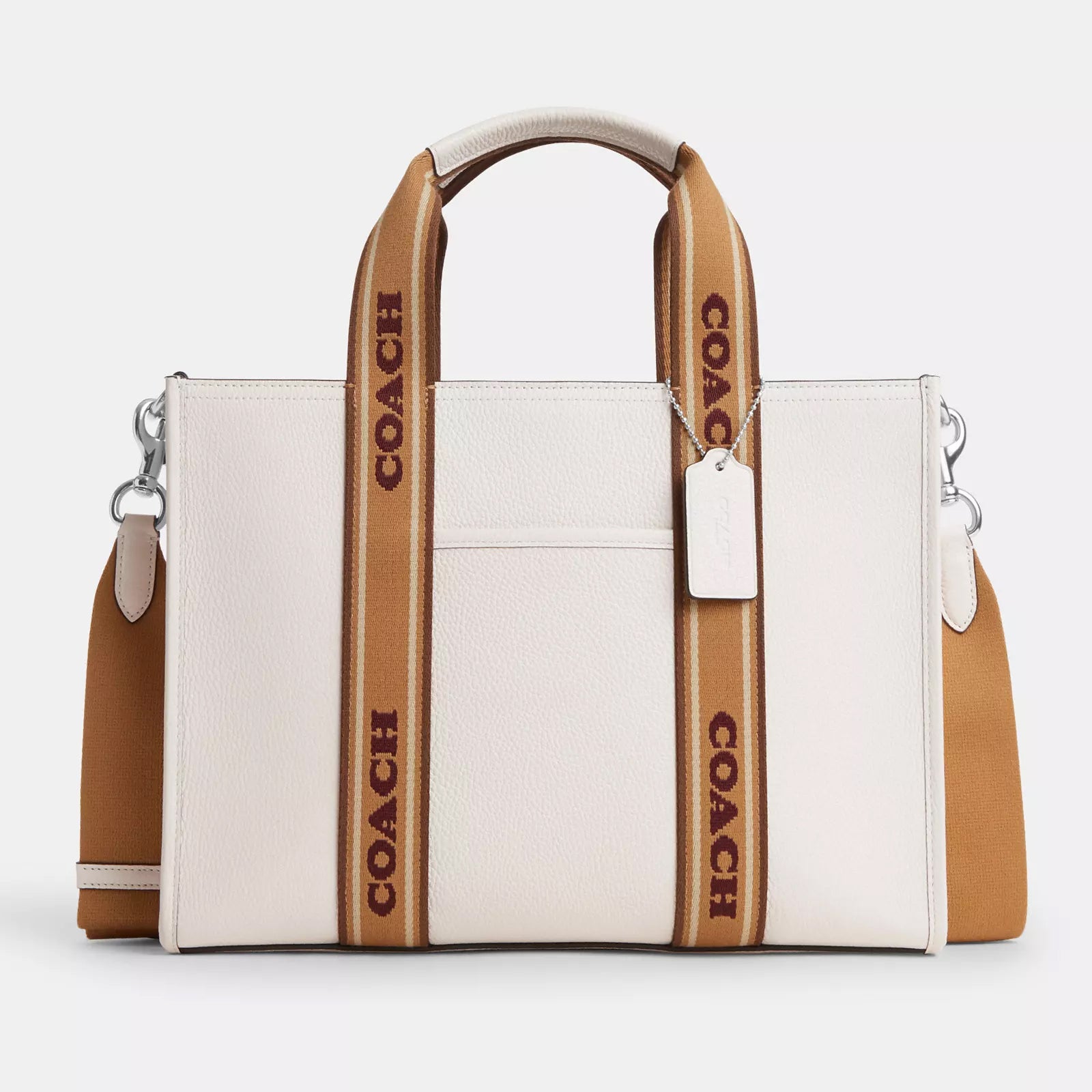 Coach Outlet Smith Tote, Silver/Chalk