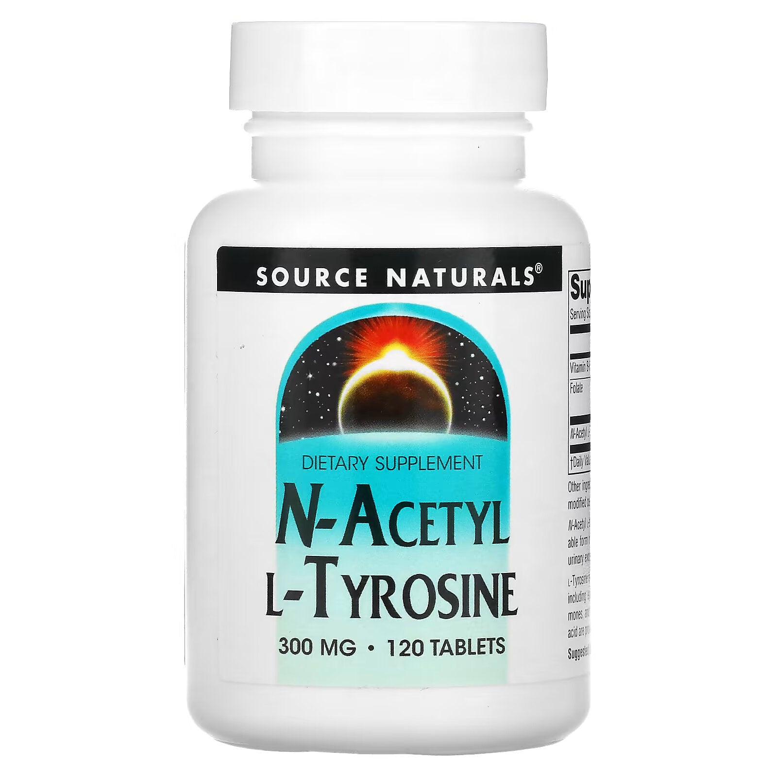 Source Naturals, N-Acetyl L-Tyrosine، 300 مجم، 120 قرصًا