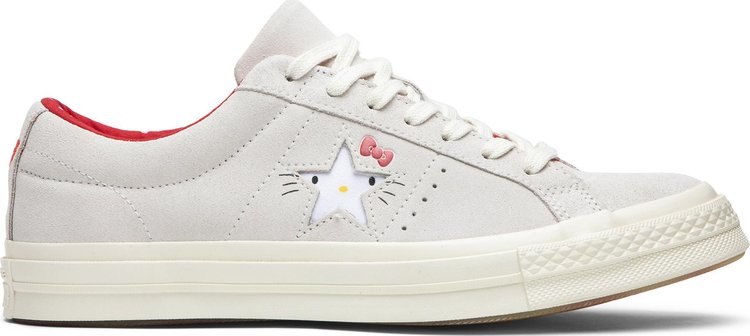 Converse Hello Kitty x One Star Suede Low Top White Sneakers