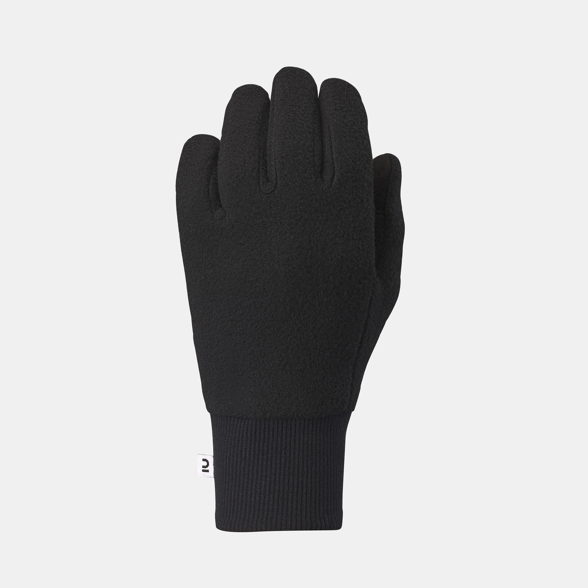 Children's fleece hiking gloves Quechua SH500, black