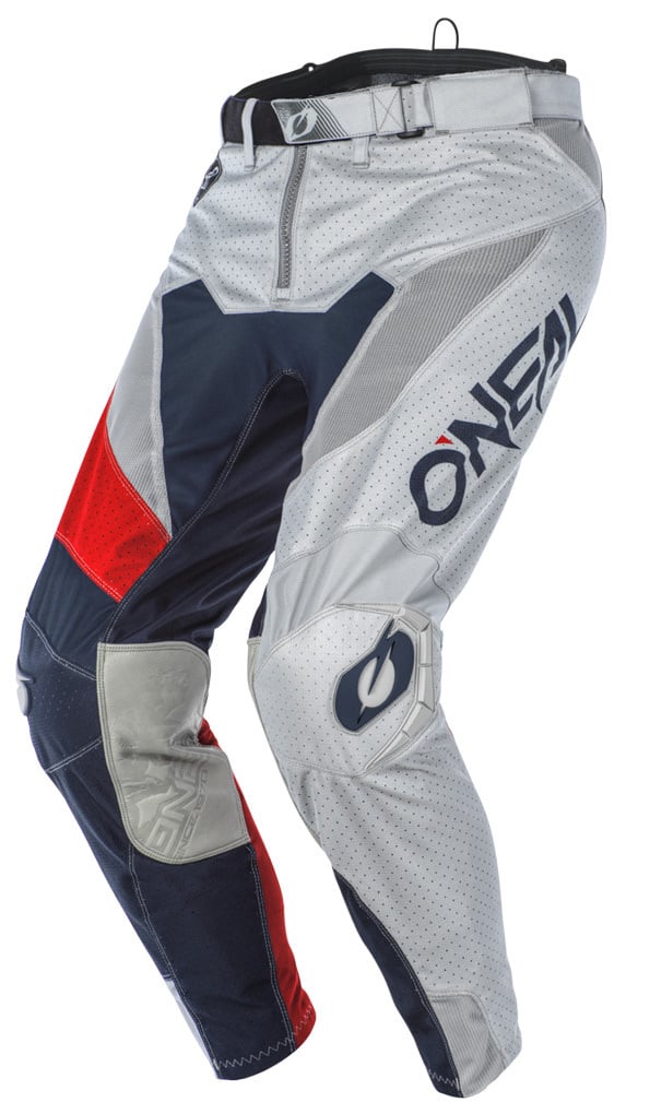 Oneal Airwear Freez Motocross Pants, Grey/Blue/Red