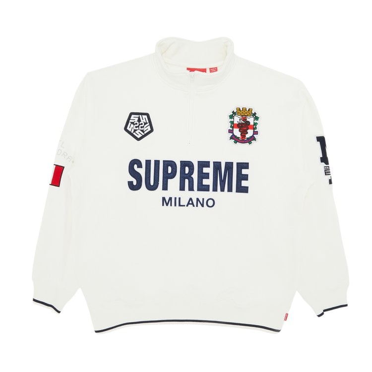 Supreme Milano Half Zip Pullover 'White', white