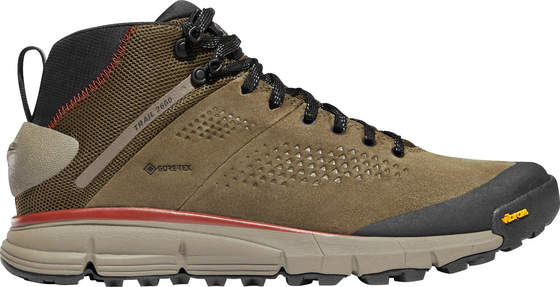 حذاء المشي Trail 2650 Mid GTX للرجال من Danner، باللون الأخضر