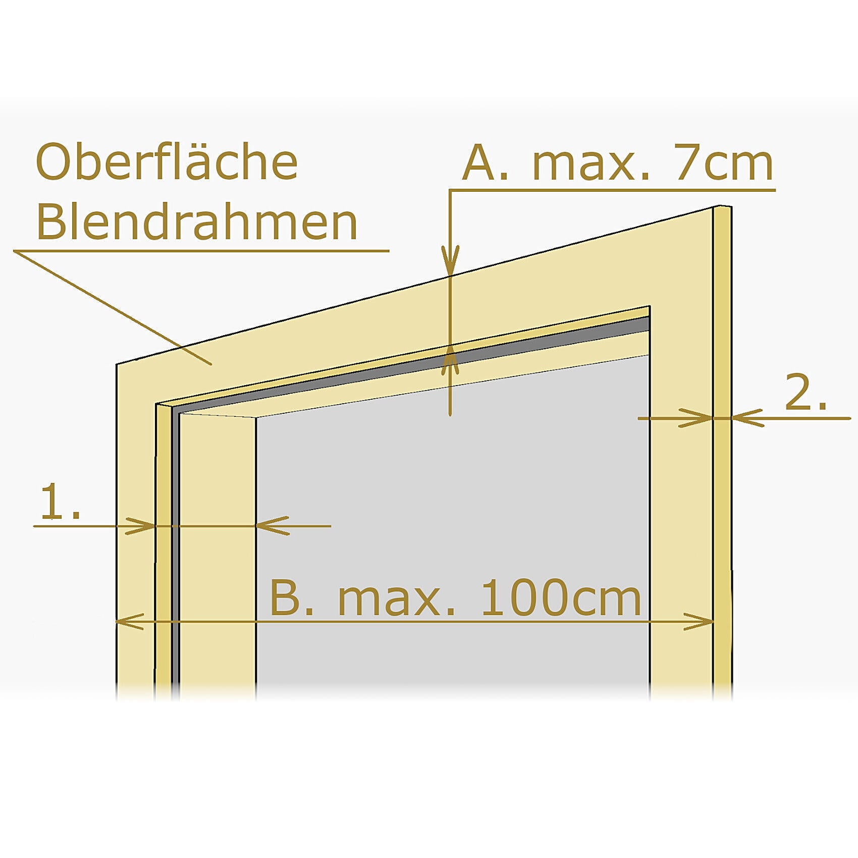 Wooden crossbar for door frame size 2 Without drilling or screwing - ROLLHOLZ ,  brown