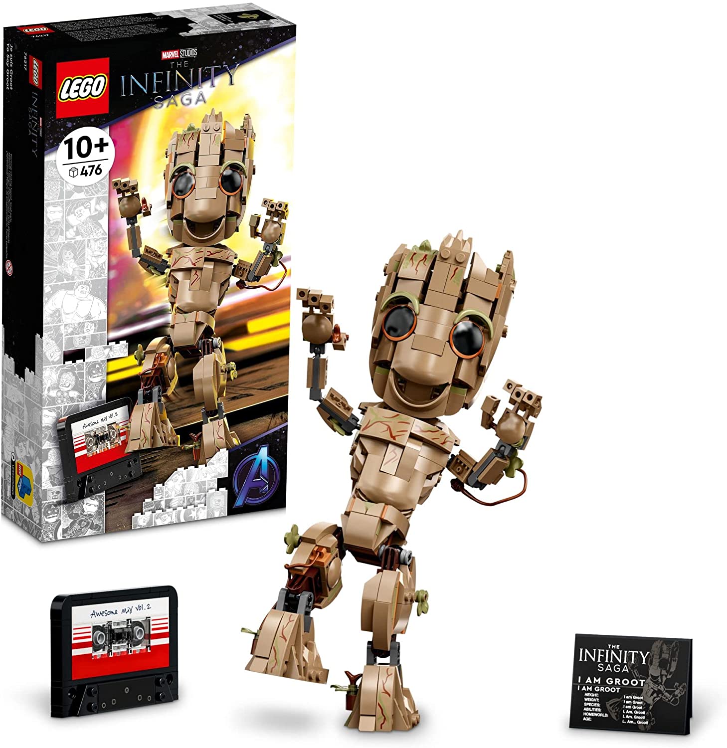 LEGO Marvel I am Groot 76217, 476 pieces