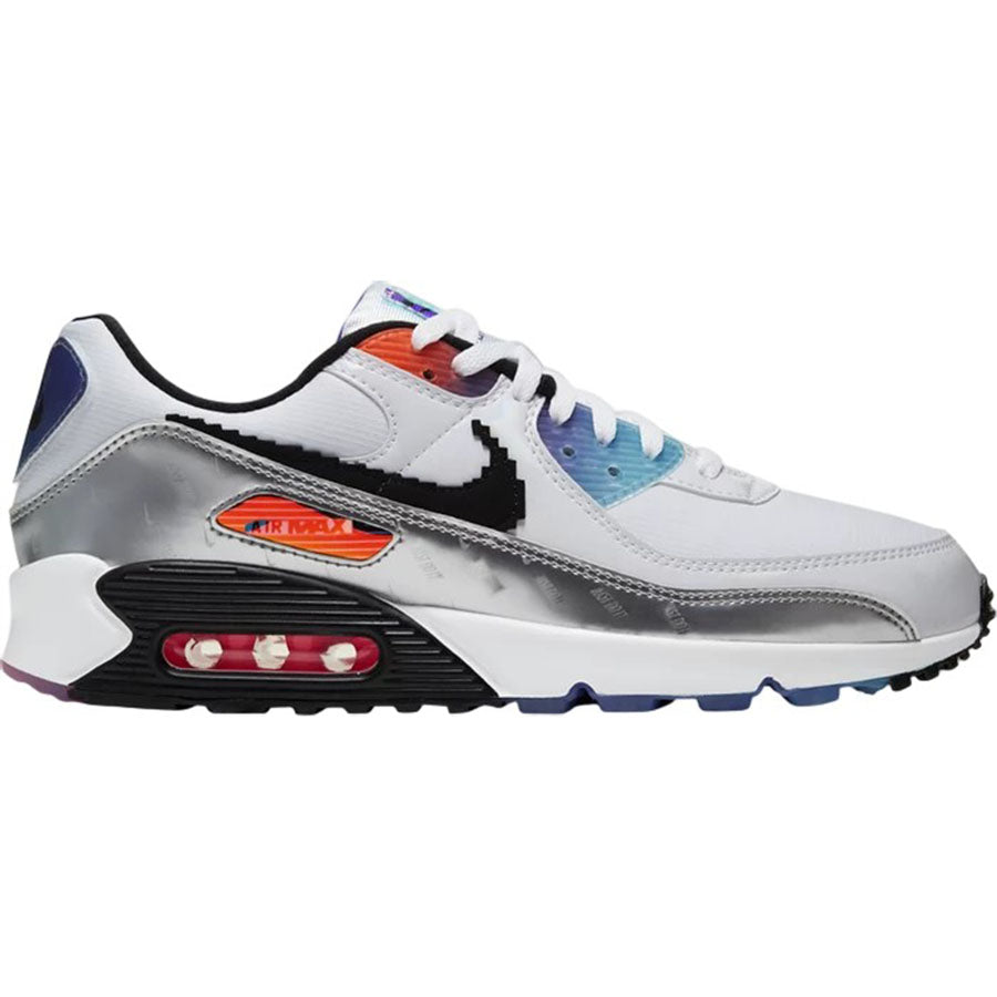 Nike Wmns Air Max 90 sneakers, white/multicolor