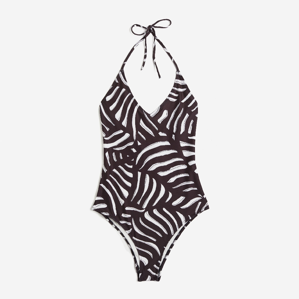 H&M Halterneck swimsuit, black