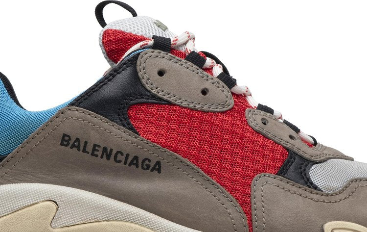 حذاء رياضي Balenciaga Triple S باللون الأزرق والأحمر 2018، أزرق