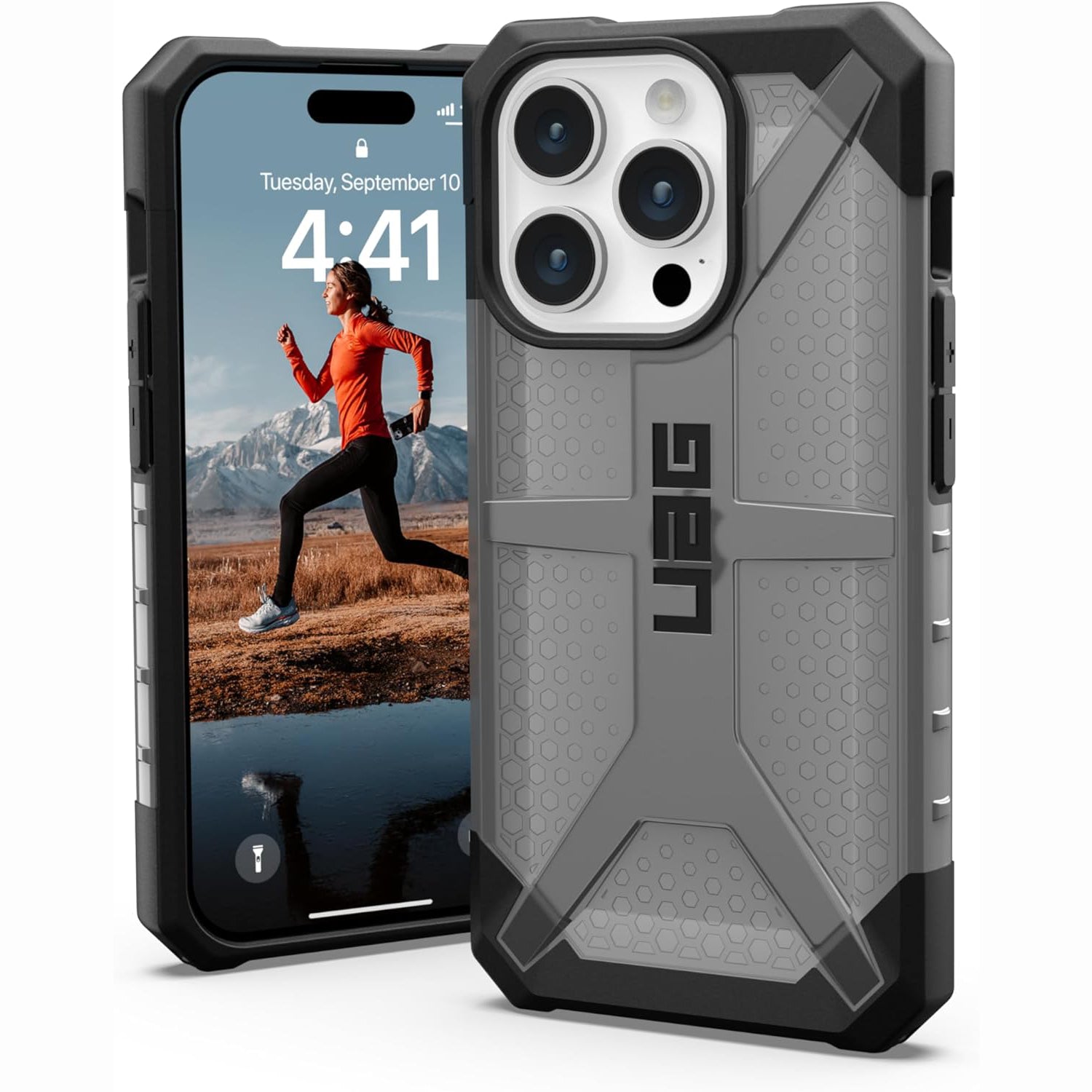 Case UAG Plasma for iPhone 15 Pro, Plasma - Ash