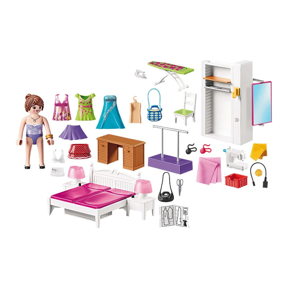 Designer Playmobil 70208 Bedroom with a corner for sewing