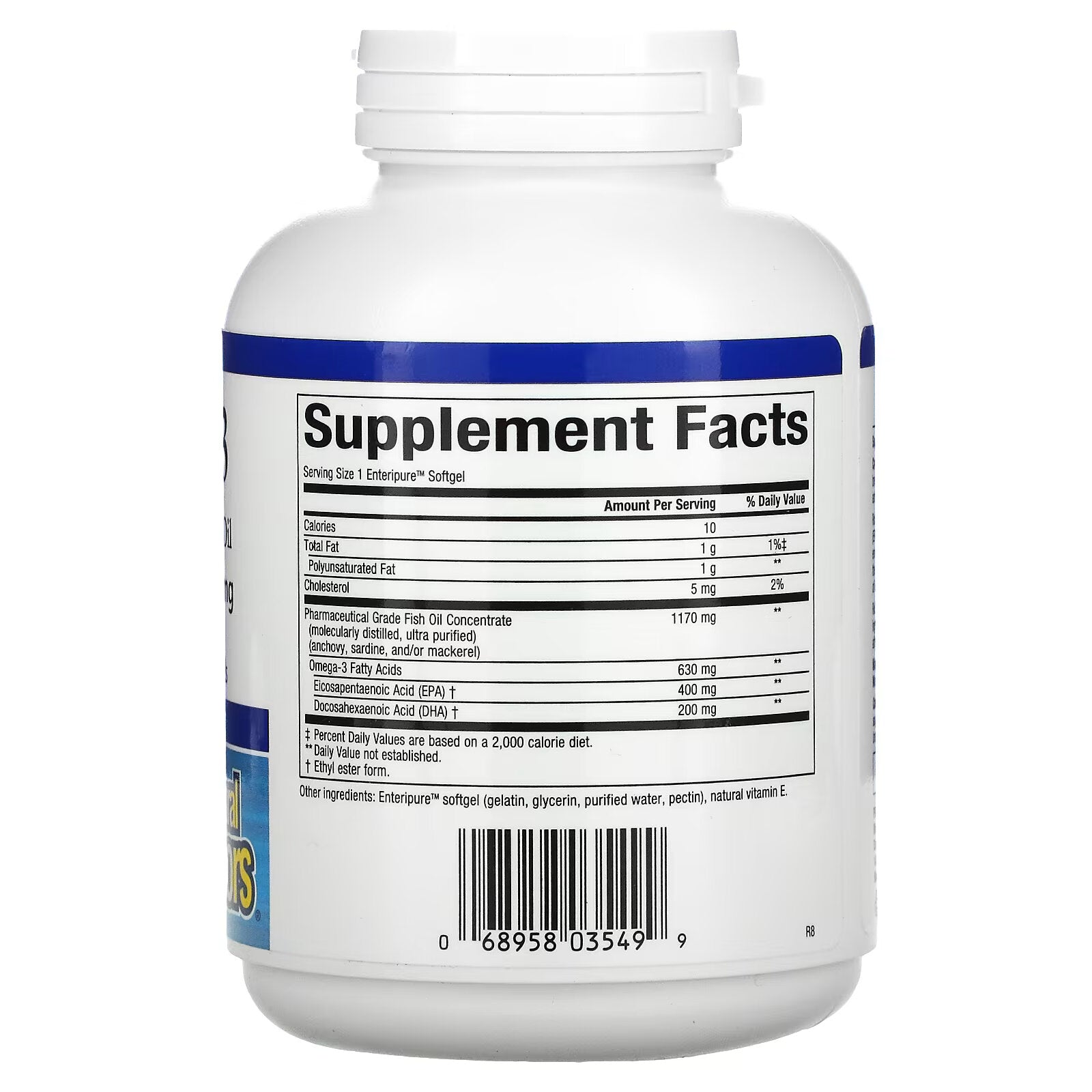 Natural Factors, Rx Omega-3, 120 Enteripure Softgels