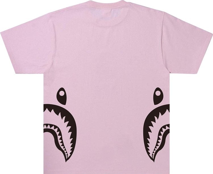 تي شيرت BAPE Bicolor Side Shark "وردي"، وردي