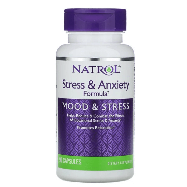 Natrol Stress & Anxiety Formula, 90 Capsules