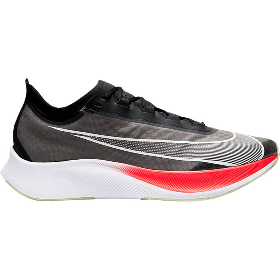 حذاء Nike Zoom Fly 3 'Laser Crimson'، أسود/أحمر/متعدد الألوان