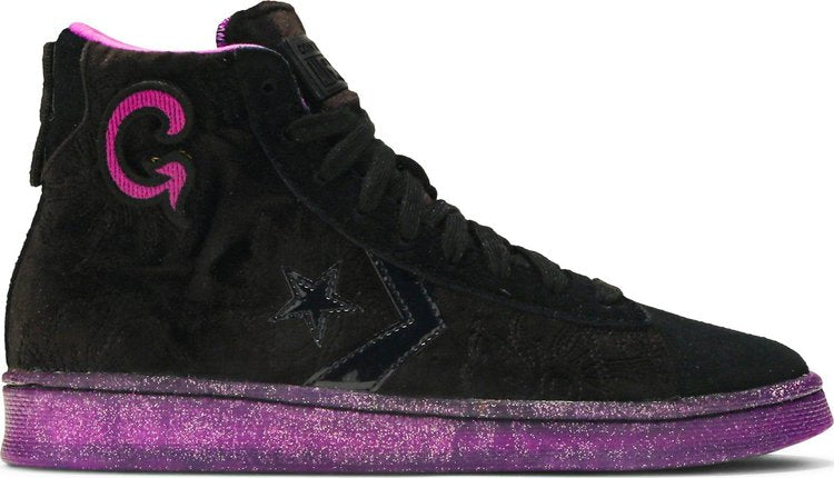 Converse Joe Freshgoods x Pro Leather High Black Purple Sneakers, black