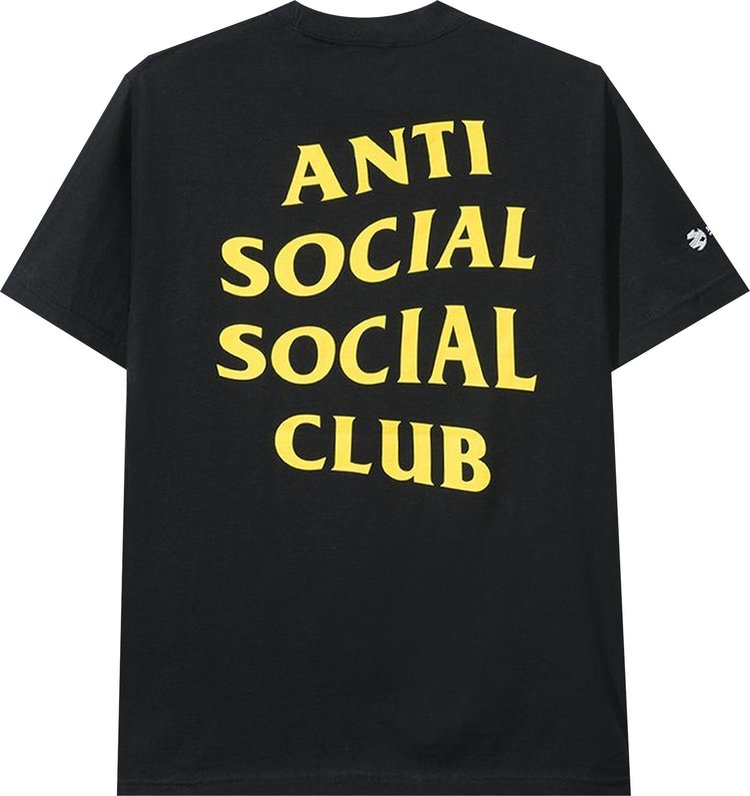 تي شيرت Anti Social Social Club x DHL باللون الأسود، أسود