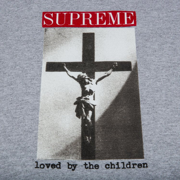 تي شيرت Supreme Loved By The Children "Heather Grey"، باللون الرمادي