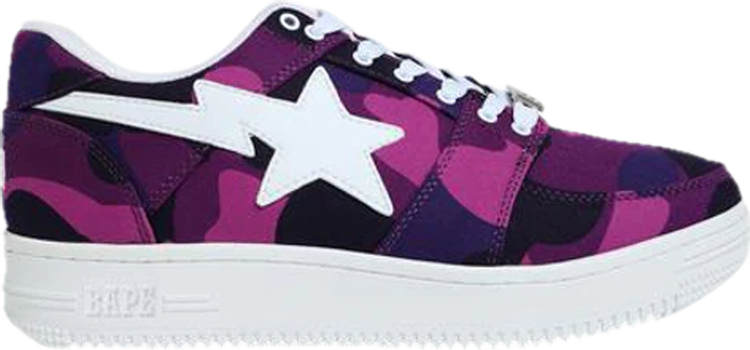 Sneakers Bapesta M2 Low Purple Camo, purple