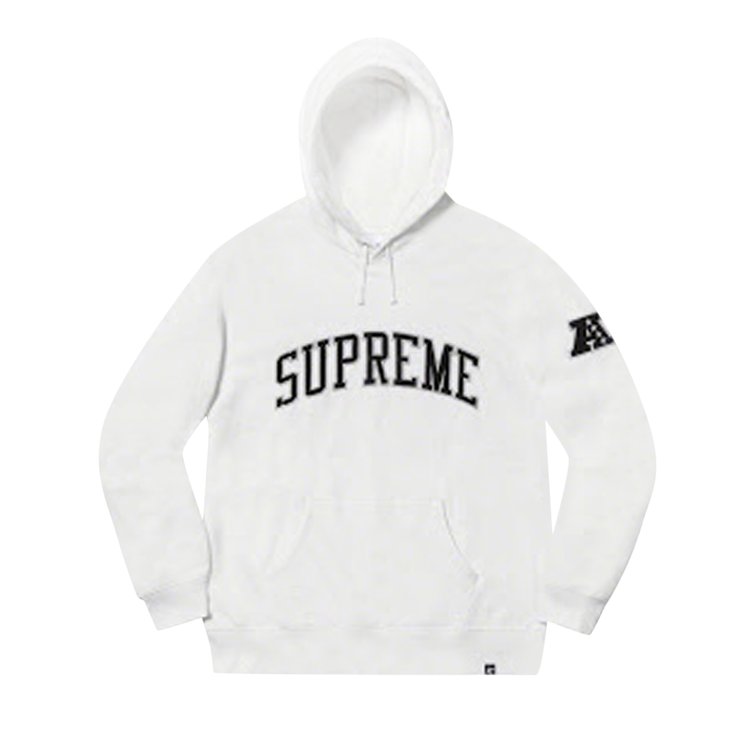 سويت شيرت Supreme x NFL Raiders '47 بغطاء رأس "أبيض"، أبيض