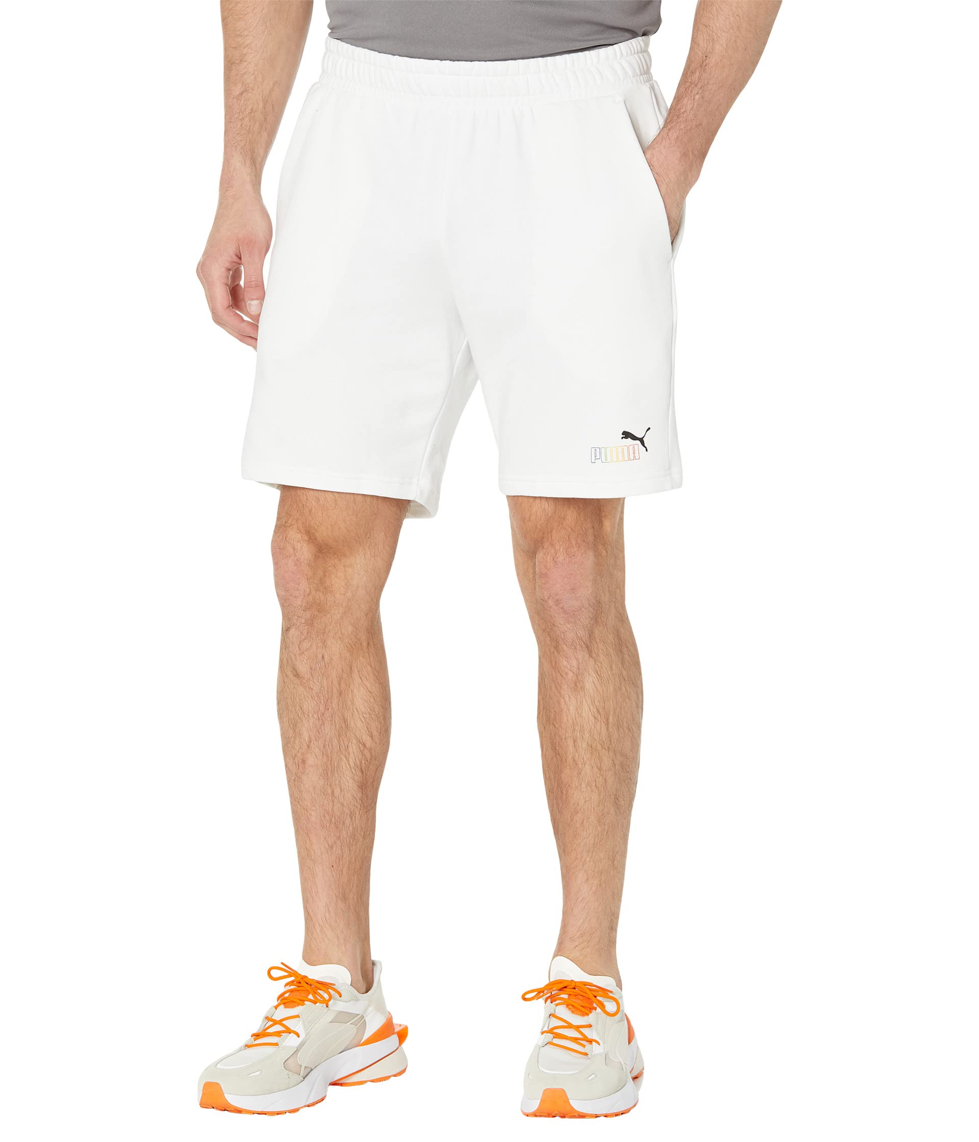 Puma Essentials Rainbow Men's Shorts, White