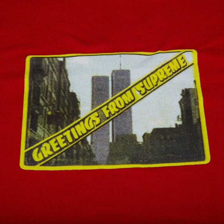 Supreme Greetings From NY T-Shirt 'Red', Red