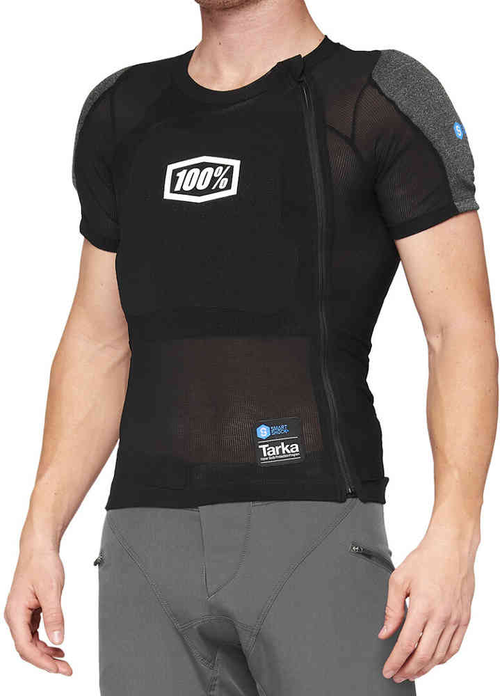 Protective vest 100% Tarka LS, black/gray