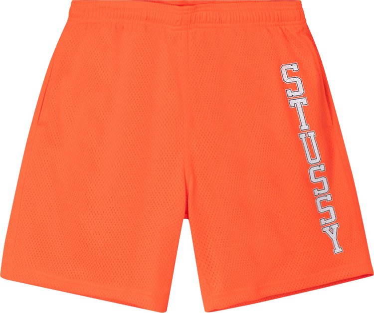 Stussy Collegiate Mesh Short 'Orange', orange