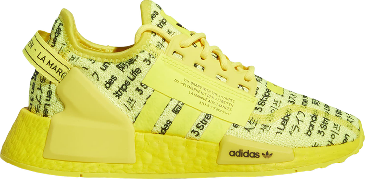 Adidas NMD_R1 V2 J 'All Over Print' Sneakers, Yellow