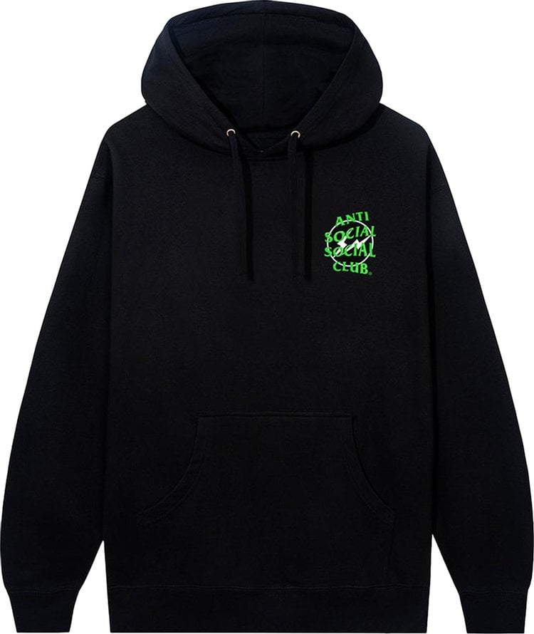 Anti Social Social Club x Fragment Precious Petals Hoodie 'Black/Green', black