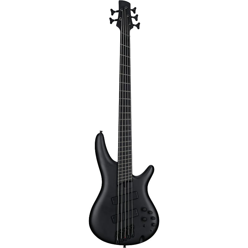 Ibanez SRMS625EX Iron Label 5-String Multi-Scale Bass w/ Bartolina Pickups - Black Flat SRMS625EX Iron Label 5-String Multi-Scale Bass w/ Bartolina Pickups -