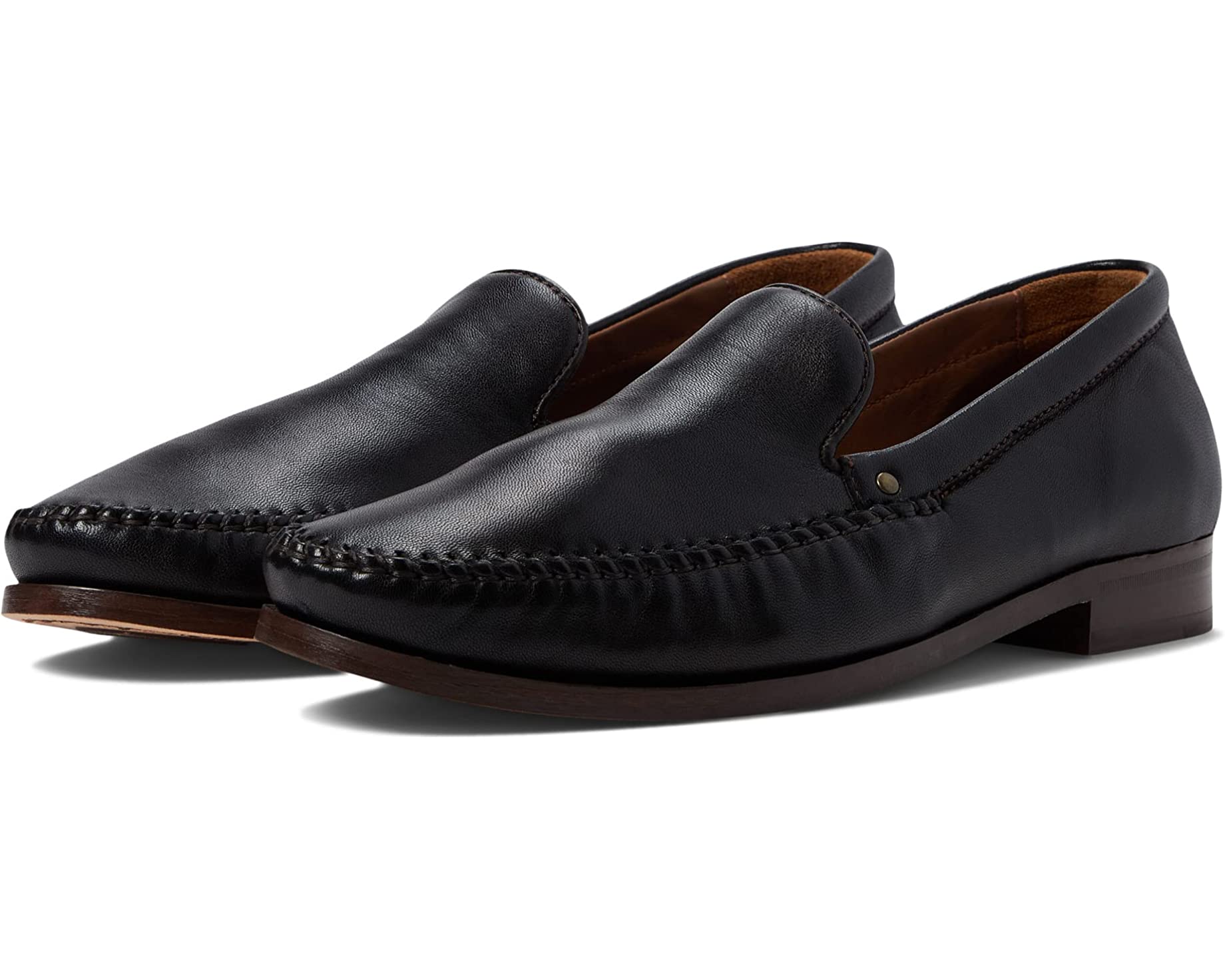 Baldwin Whipstitch Venetian Johnston & Murphy Collection Loafers, black