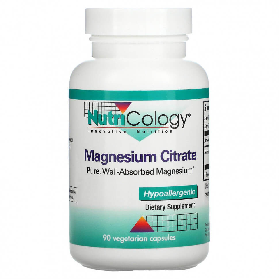 Nutricology Magnesium Citrate, 90 capsules