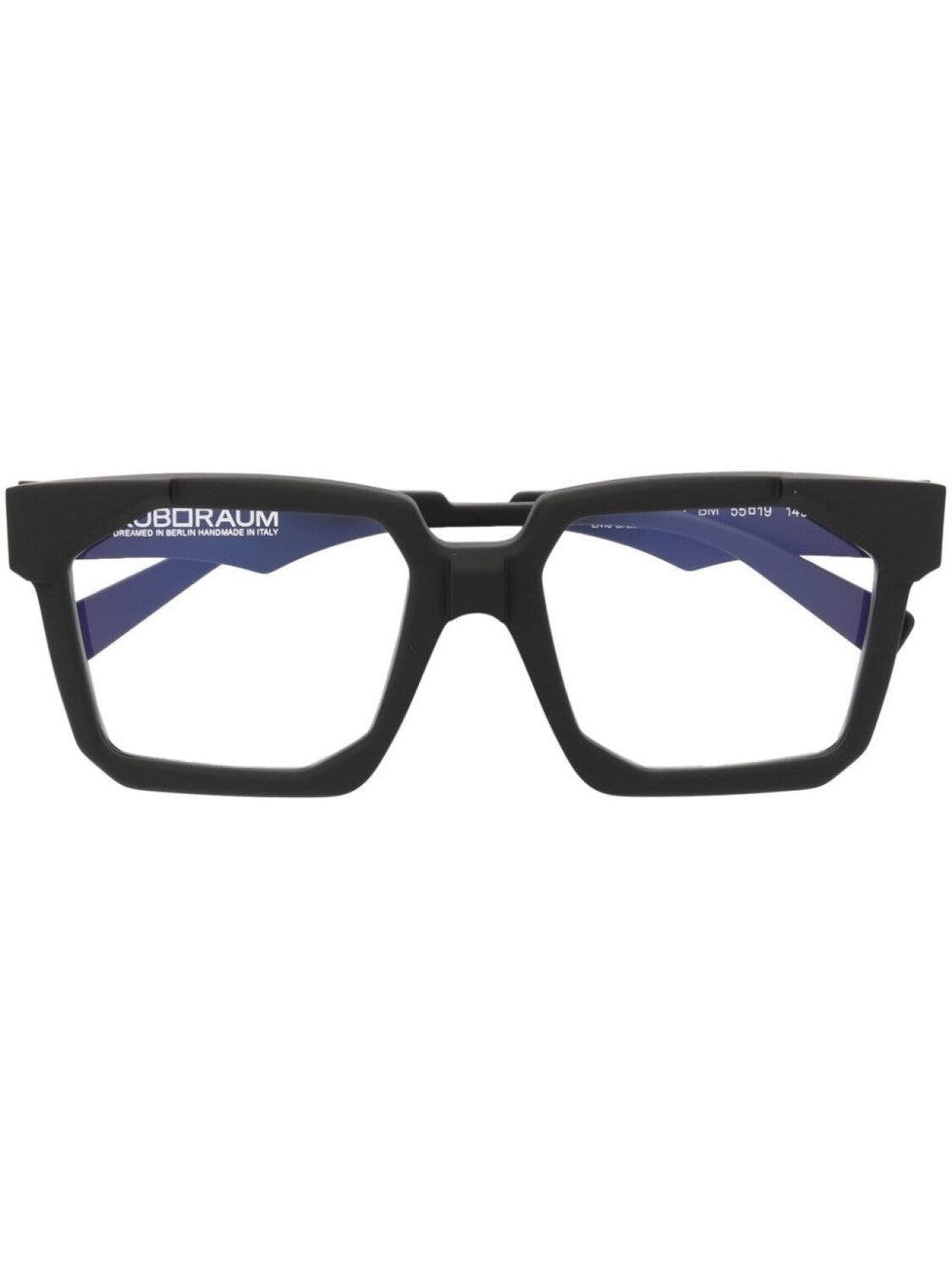 Kuboraum square frame glasses, black