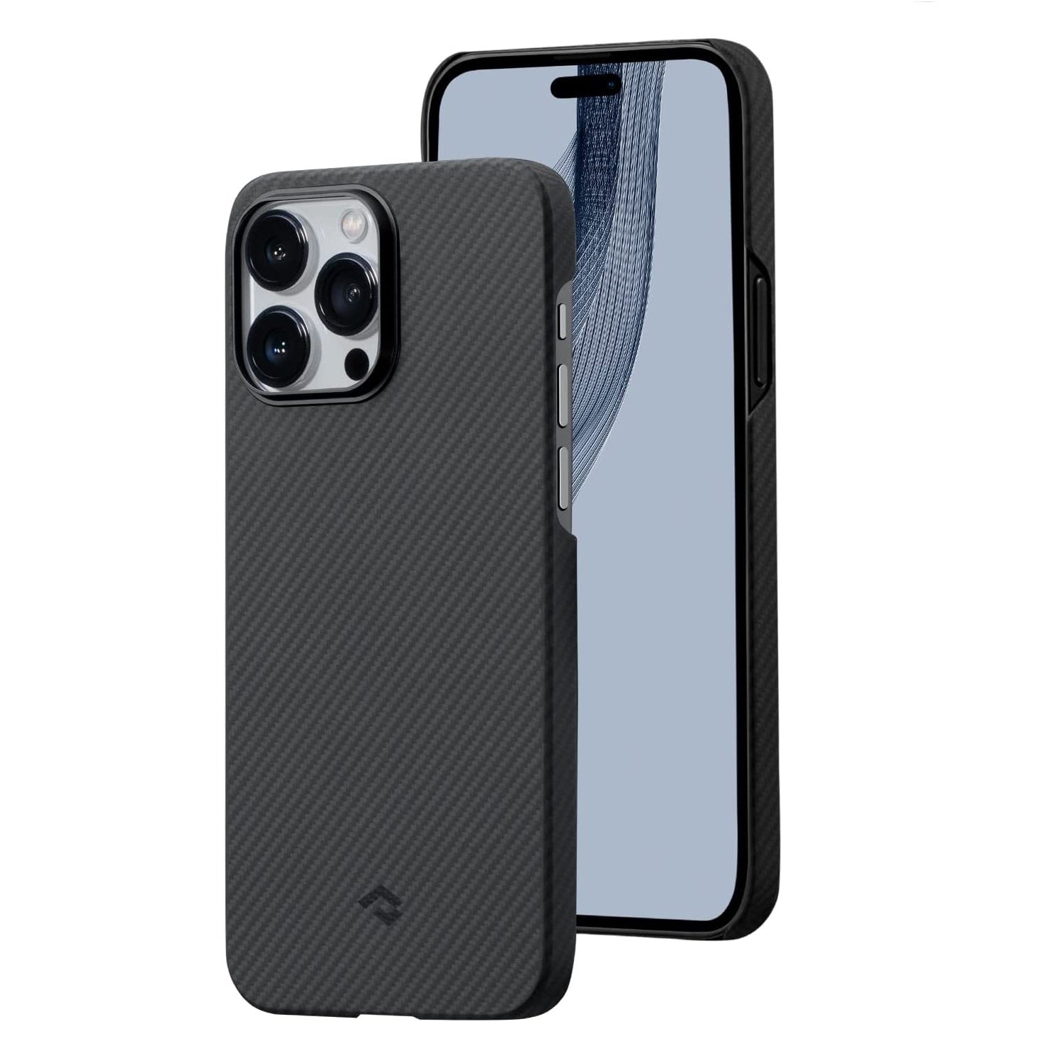 Pitaka MagEz Case 3 for iPhone 14 Pro Max, 600D Black/Grey(Twill)