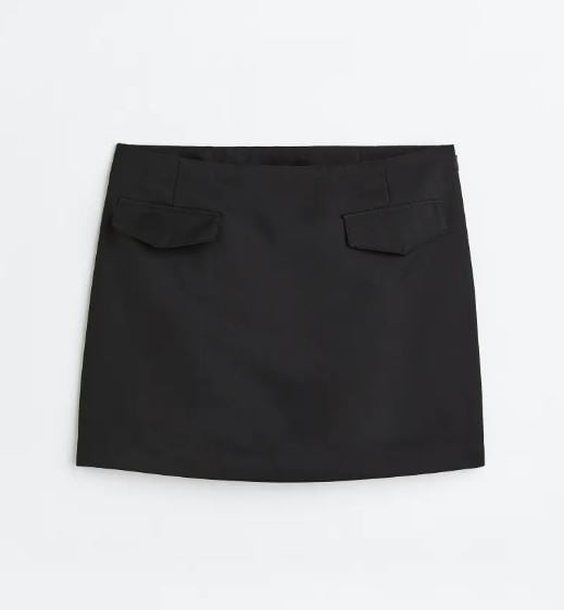 H&M Mini Skirt, black