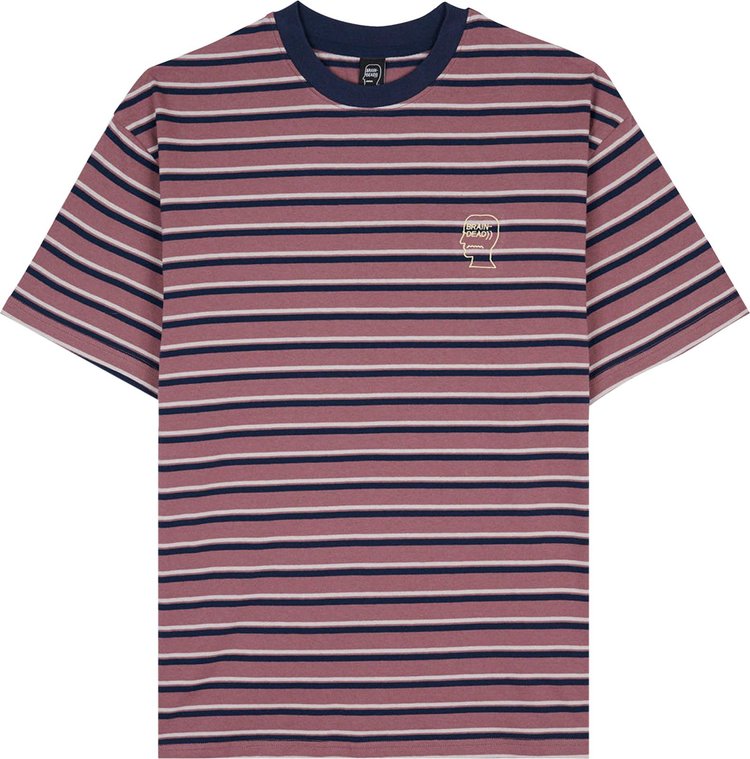 Brain Dead 94 Striped T-Shirt 'Pink', Pink