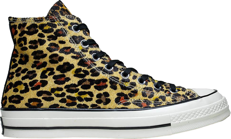 Converse Chuck 70 Hi Varsity Remix Cheetah Sneakers, Brown