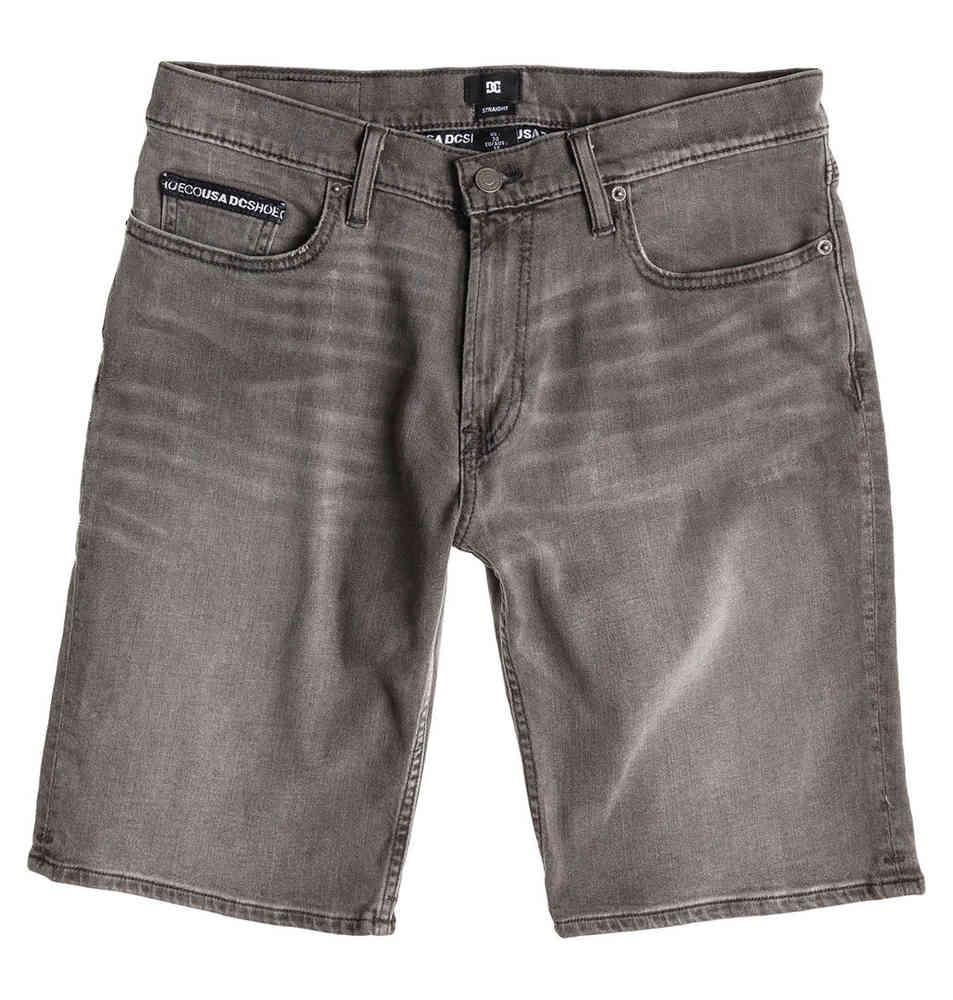 Worker DC Straight Denim Shorts, Stone Gray